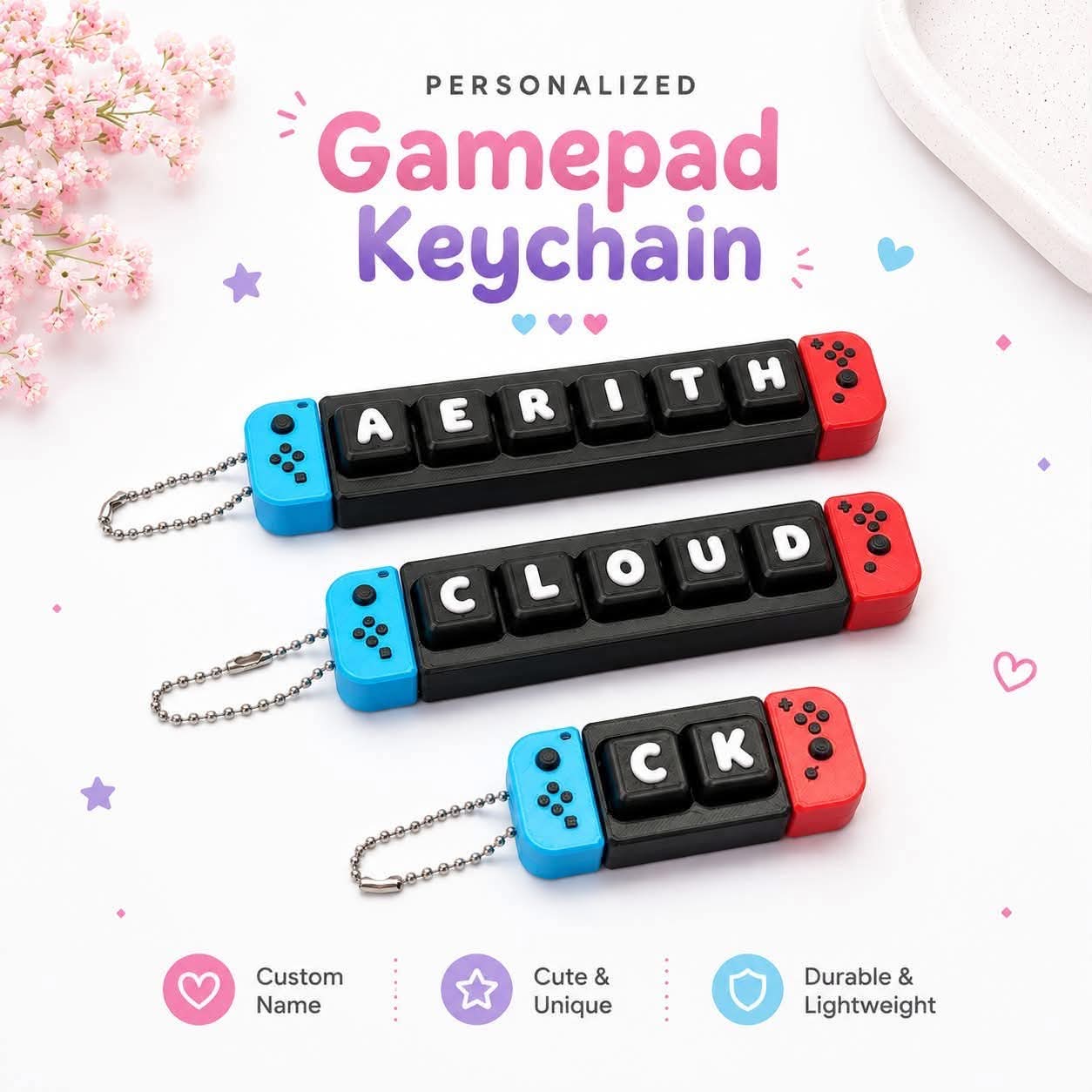Gamepad Clicker Keychain