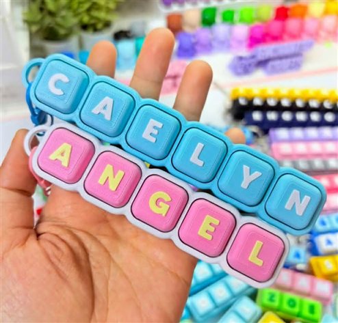 Custom Letter Keychain